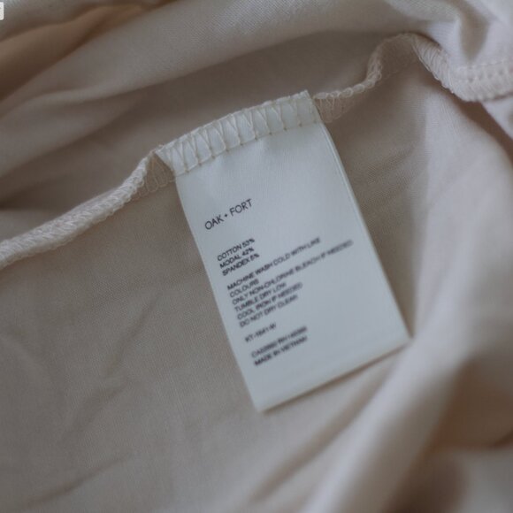 Oak + Fort Lightweight Long Sleeve Mock/Turtleneck - Picture 5 of 5